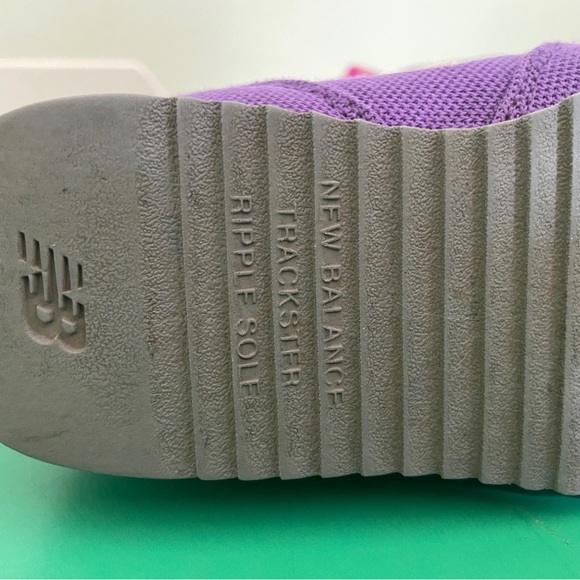 Retro Purple New Balance 501 Toddler size 9 with no-tie curly shoe laces - Picture 5 of 7